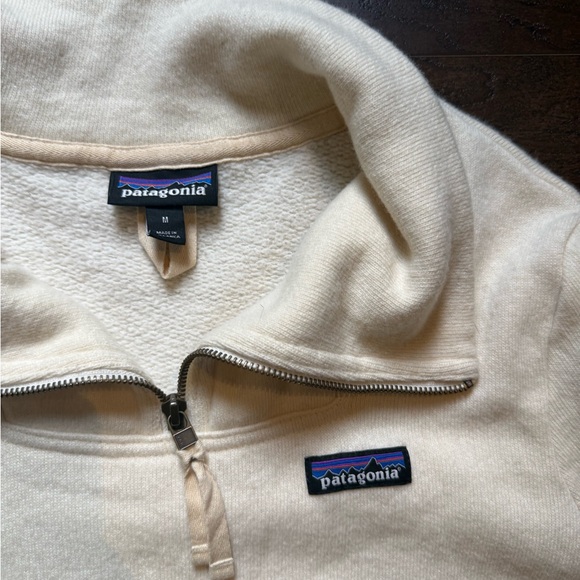 Patagonia Off-White Women's Cowl Neck Sweater - Picture 2 of 5